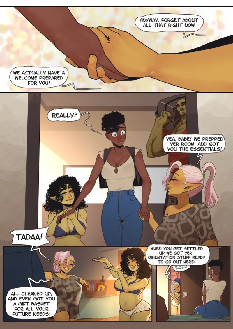[OrcBarbies] A Special Gobbo College Comic: Erika's First Day