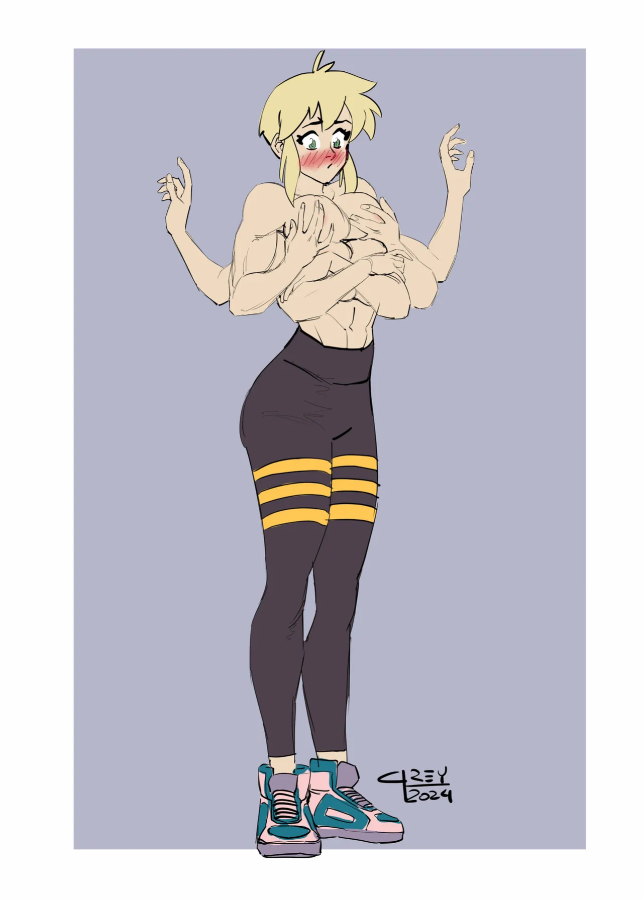 Spinny and Mecha Maid Hit the Gym (Spinnerette)