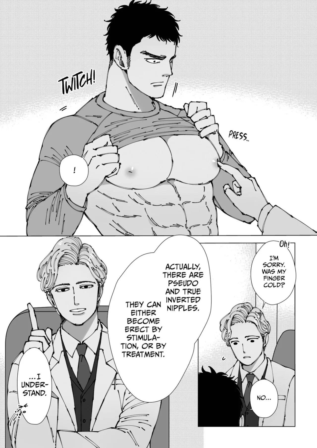 [Hoshitani Kyo] Sawatte Tatasete, Kanbotsu Chikubi. | Touch Me and Make My Inverted Nipples Hard Chapters 1-3 (Complete)