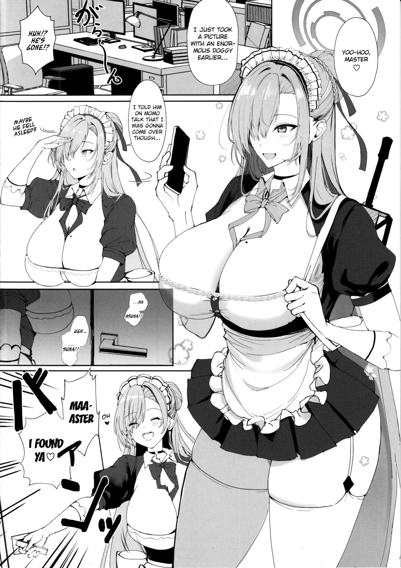 (C105) [Kuronisiki (Takaharu)] Koukando Saidai 107 Centi L Cup Dekapai Genki Maid no Icha Ama Gohoushi Ase Daku Namahame Koubi de Seishi Shiborareru Sensei no Hanashi | Max Affection A Story of Sensei Getting the Jizz Wrung Out of Him From Sweaty Sweet Lo