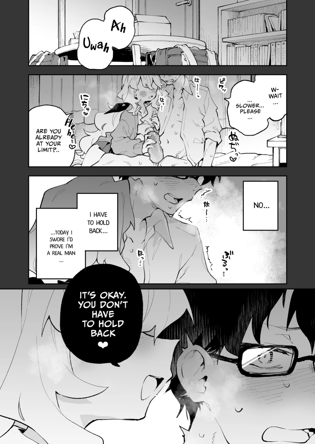 [Rimu Chanchi (Uni Cream Korokke)] Senpai no Kakkoii Oshasei Misete kudasai | Senpai, please show me your coolest orgasm [COHQ]