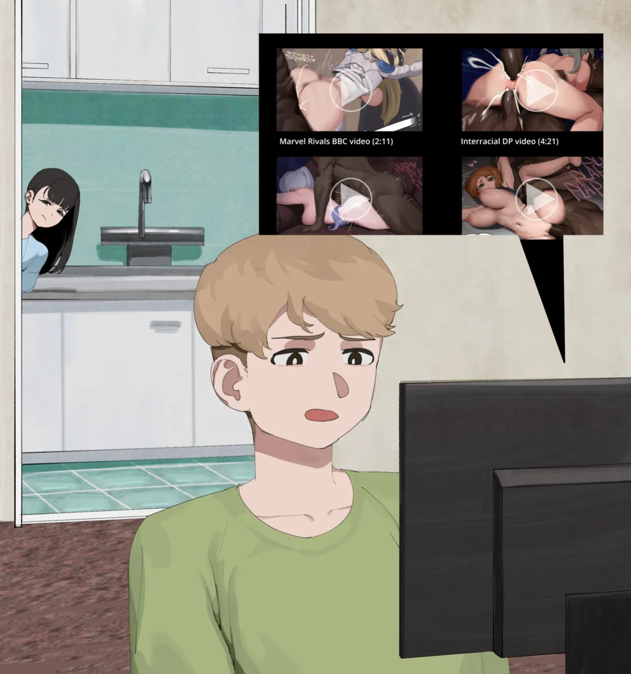 [wjs07] GF lures BF to NTR (Uncensored + Textless)