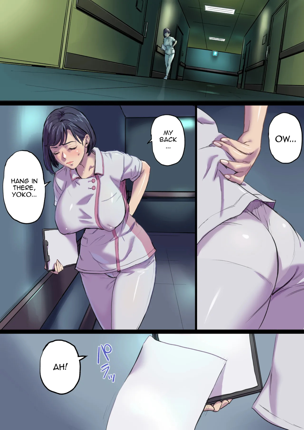 [Shibire Histuji] Milf Nurse Cuckolded The Bed Next Door (ENGLISH)