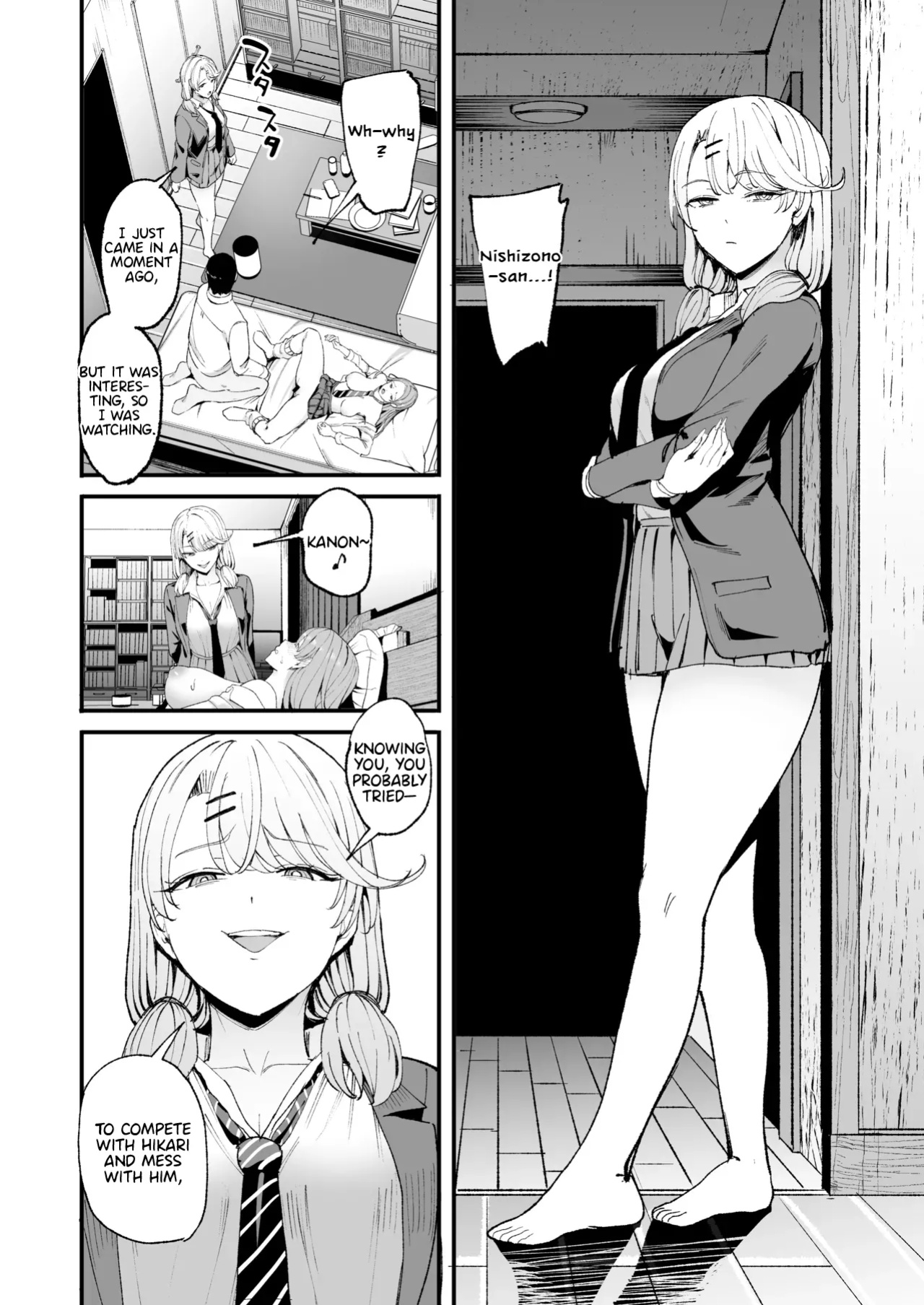 [Amagami Honpo (Manno)] Iribitari Gal ni Manko Tsukawasete Morau Hanashi 4 | The Gyaru I Hang Out with Lets Me Use Her Pussy 4 [Nipis Family]