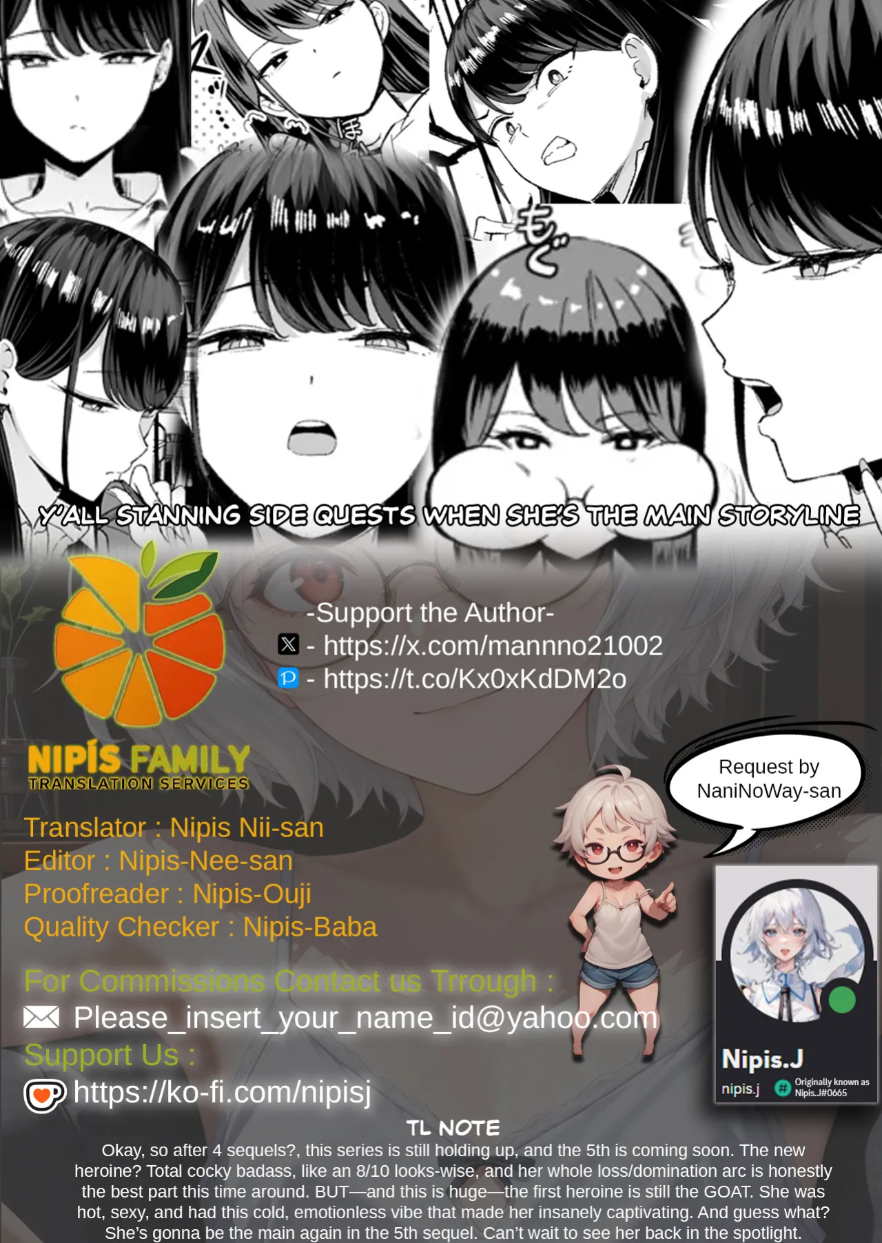[Amagami Honpo (Manno)] Iribitari Gal ni Manko Tsukawasete Morau Hanashi 4 | The Gyaru I Hang Out with Lets Me Use Her Pussy 4 [Nipis Family]