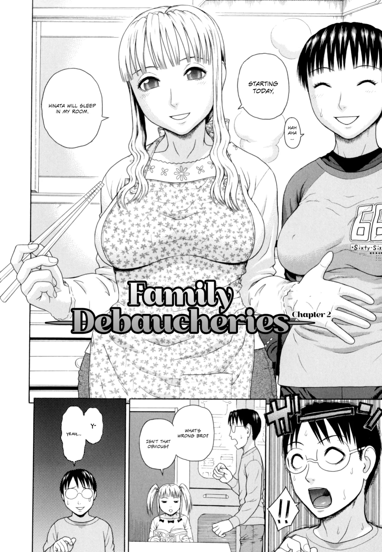 [Dakouin Saburou] Kazoku Tanran | Family Debaucheries [Omega Scans]
