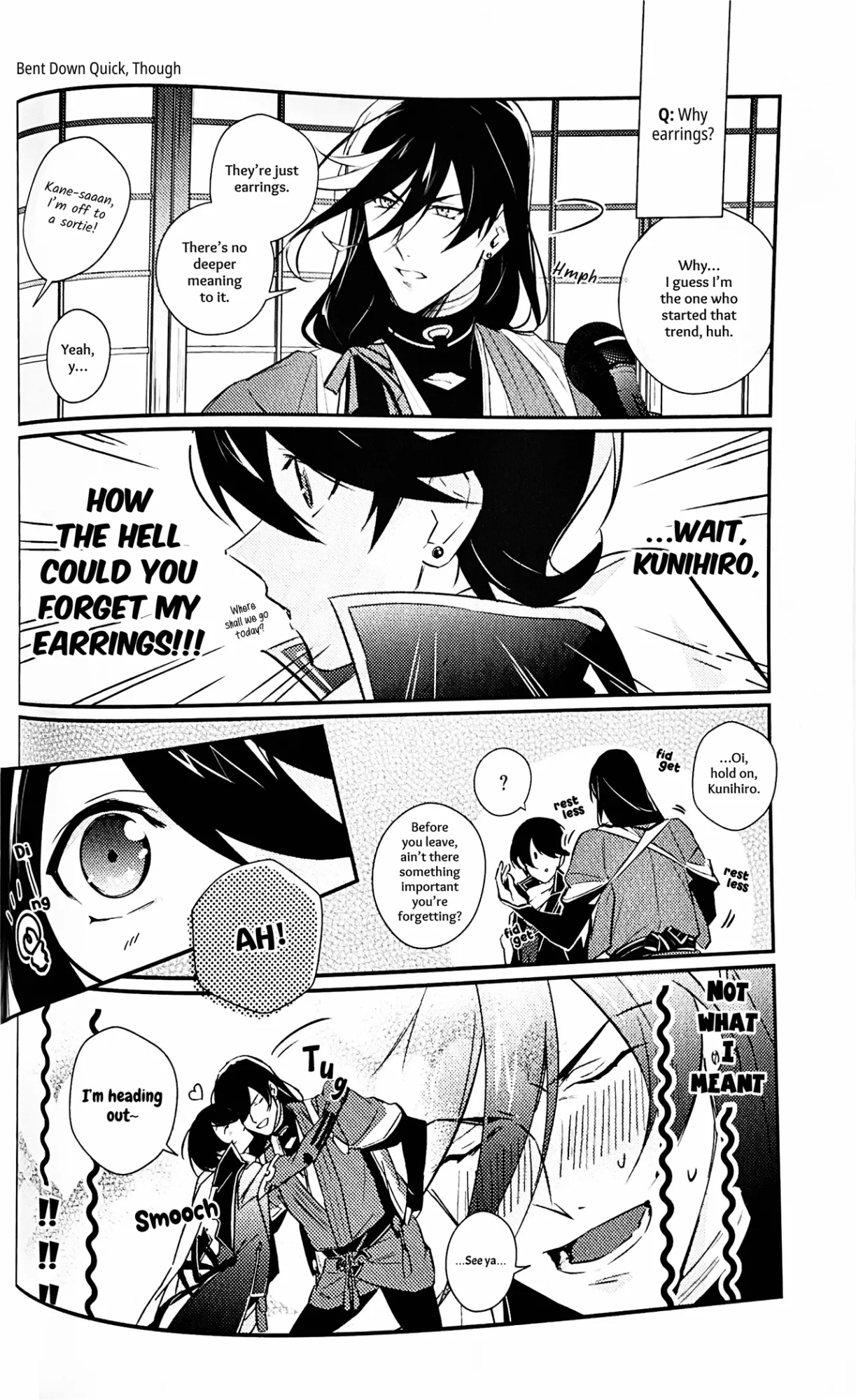 [Jibica (Hanaji)] Mimikazari Tenmatsuki | Memoirs of the Earrings (Touken Ranbu) [mayabird]