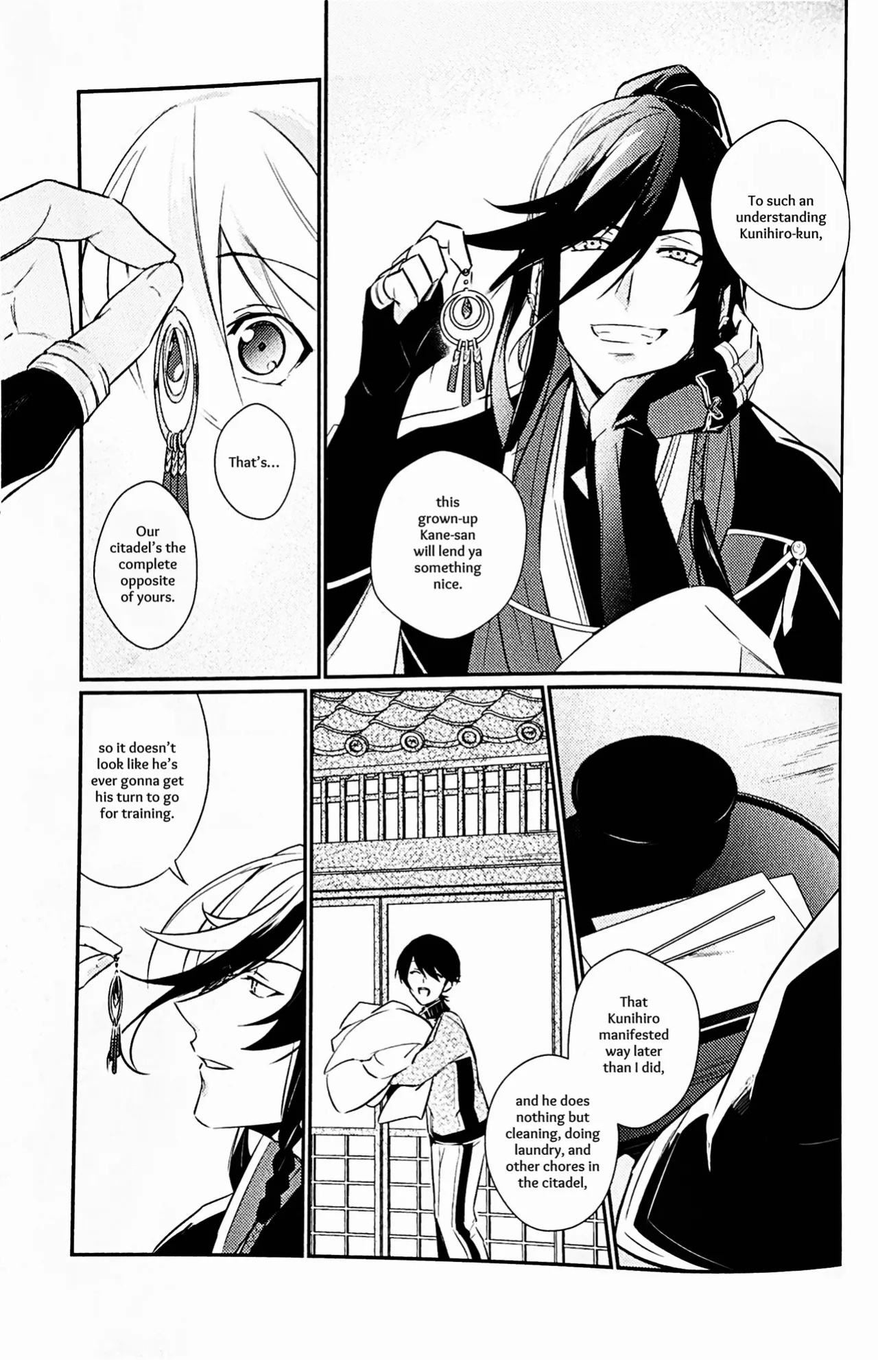[Jibica (Hanaji)] Mimikazari Tenmatsuki | Memoirs of the Earrings (Touken Ranbu) [mayabird]