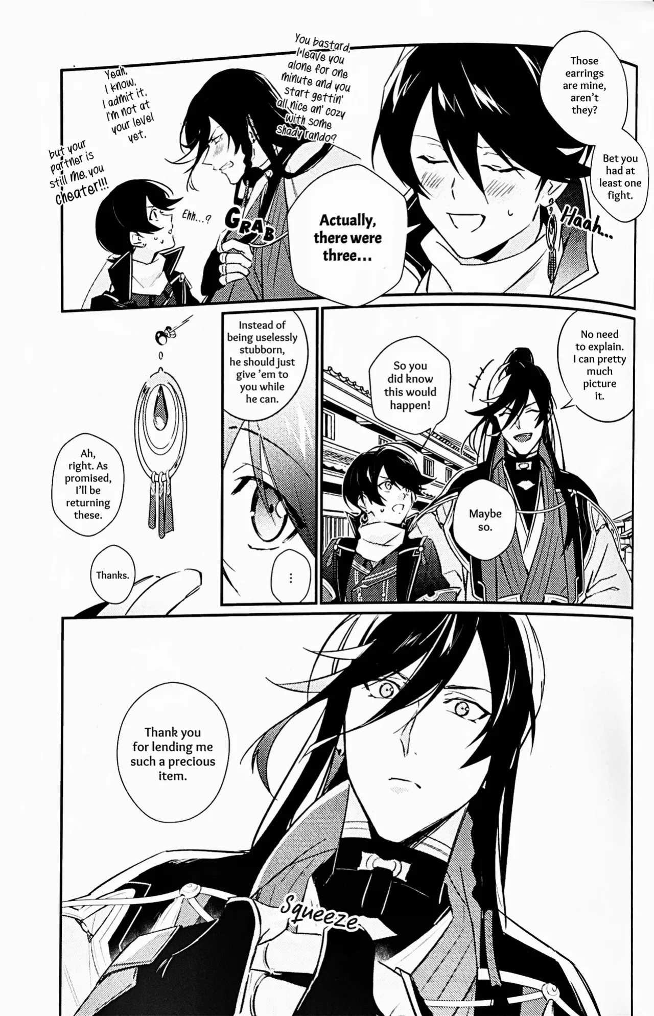[Jibica (Hanaji)] Mimikazari Tenmatsuki | Memoirs of the Earrings (Touken Ranbu) [mayabird]