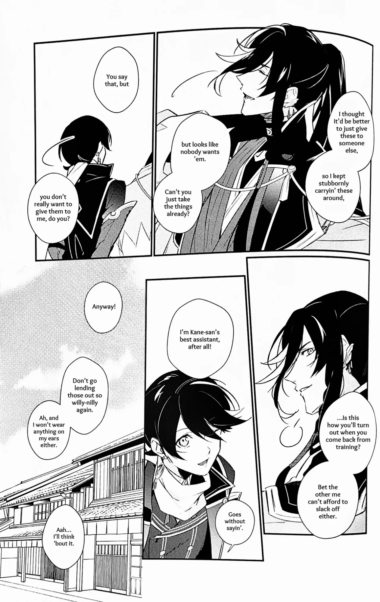 [Jibica (Hanaji)] Mimikazari Tenmatsuki | Memoirs of the Earrings (Touken Ranbu) [mayabird]