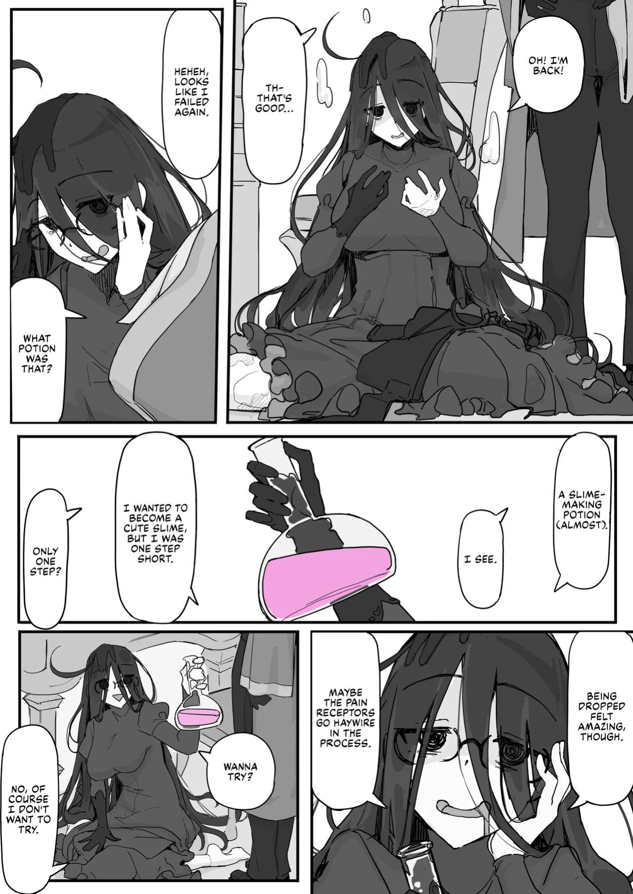 [Shirabe Shiki] Onaho ni Nareru Potion ① | Onahole Potion ① [Fap It Scans]