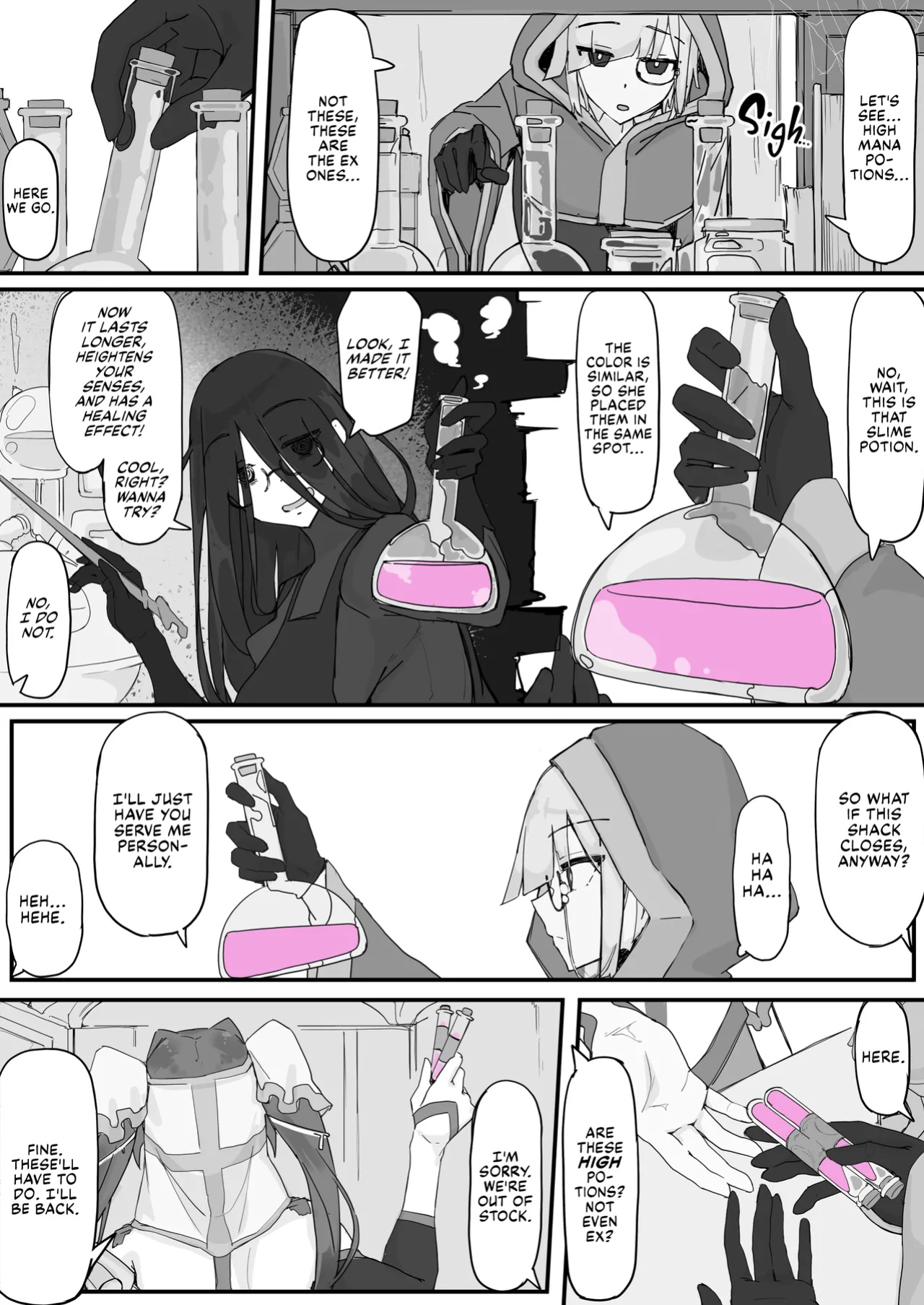 [Shirabe Shiki] Onaho ni Nareru Potion ① | Onahole Potion ① [Fap It Scans]