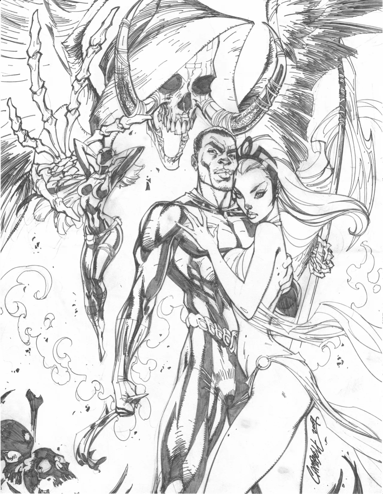 [J. Scott Campbell] More Gray Area Sketchbook
