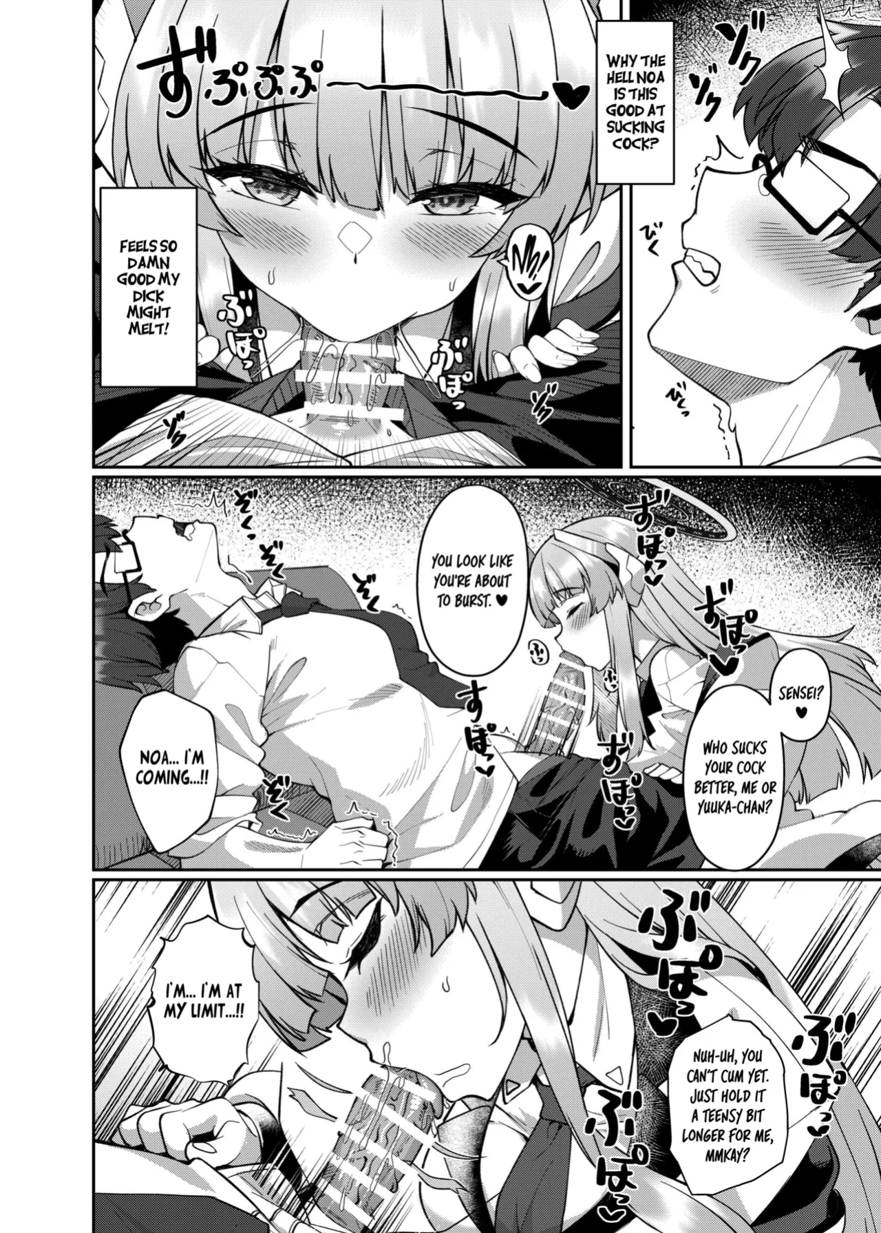 [Kuma no Ana (Shirokuma A)] Irresistible Seduction - How A Naughty Noa Reverse-NTR’d Me (Blue Archive) [Tea Party Scans]