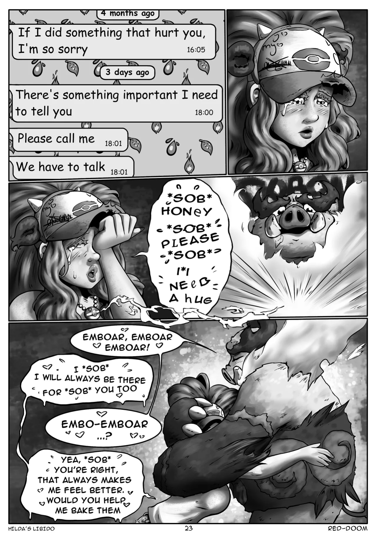 [Red-Doom] Hilda's Libido Ch. 1-3 (Pokemon)