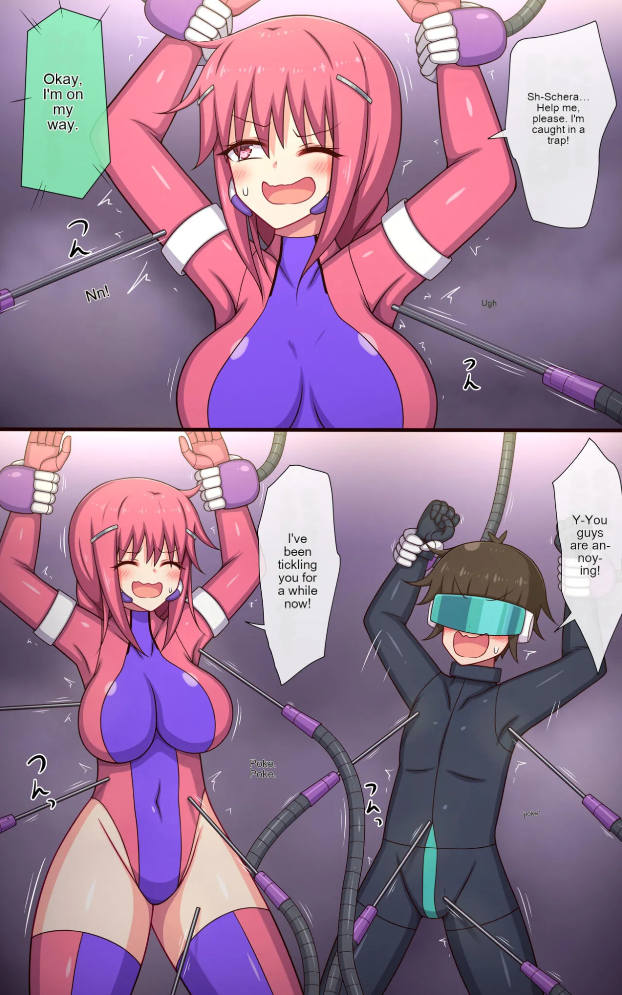 Male and Female Tickle Sex Trap Translated