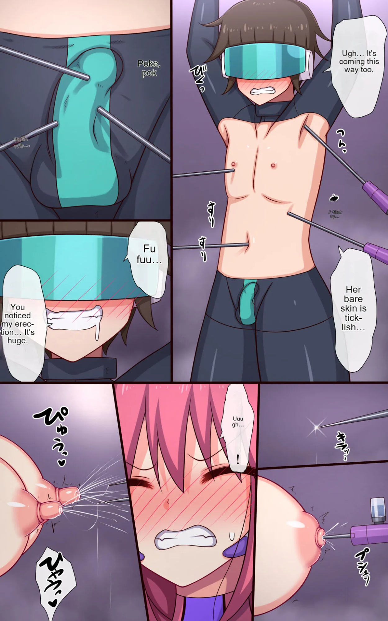 Male and Female Tickle Sex Trap Translated