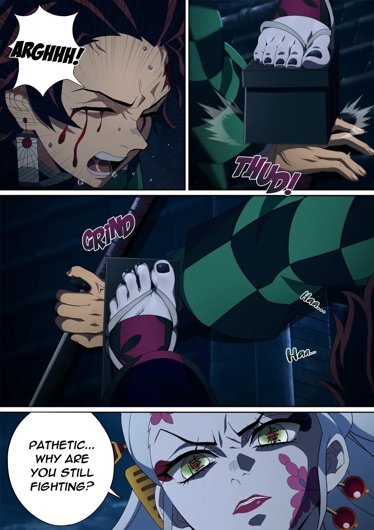 [FootCroft] [Kimetsu no Yaiba] Daki’s Blood Demon Art: Trample 堕姫の血鬼術・紅蓮践踏 (Part 1+Part 2)