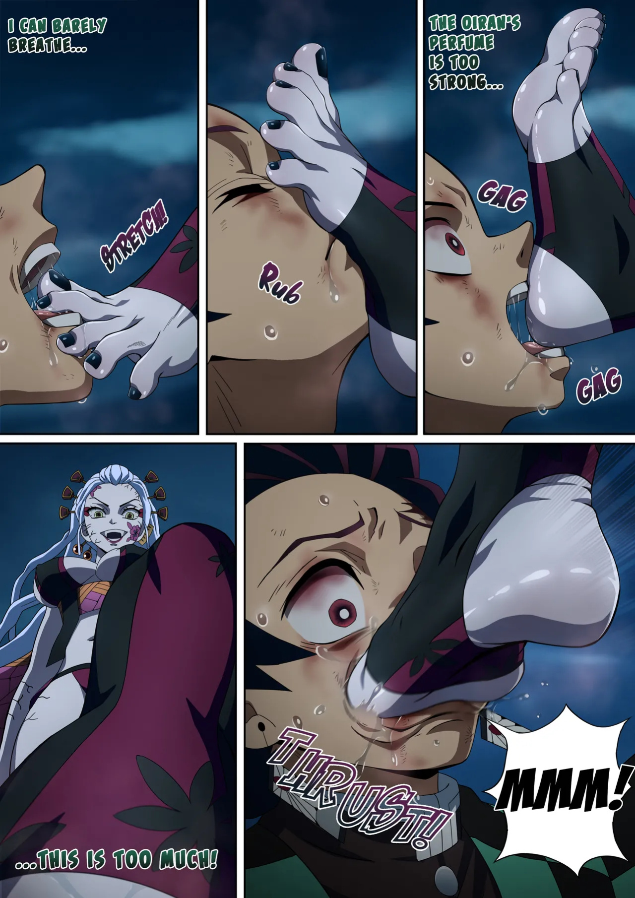 [FootCroft] [Kimetsu no Yaiba] Daki’s Blood Demon Art: Trample 堕姫の血鬼術・紅蓮践踏 (Part 1+Part 2)