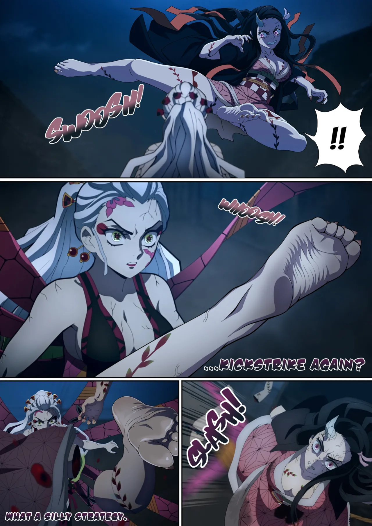 [FootCroft] [Kimetsu no Yaiba] Daki’s Blood Demon Art: Trample 堕姫の血鬼術・紅蓮践踏 (Part 1+Part 2)