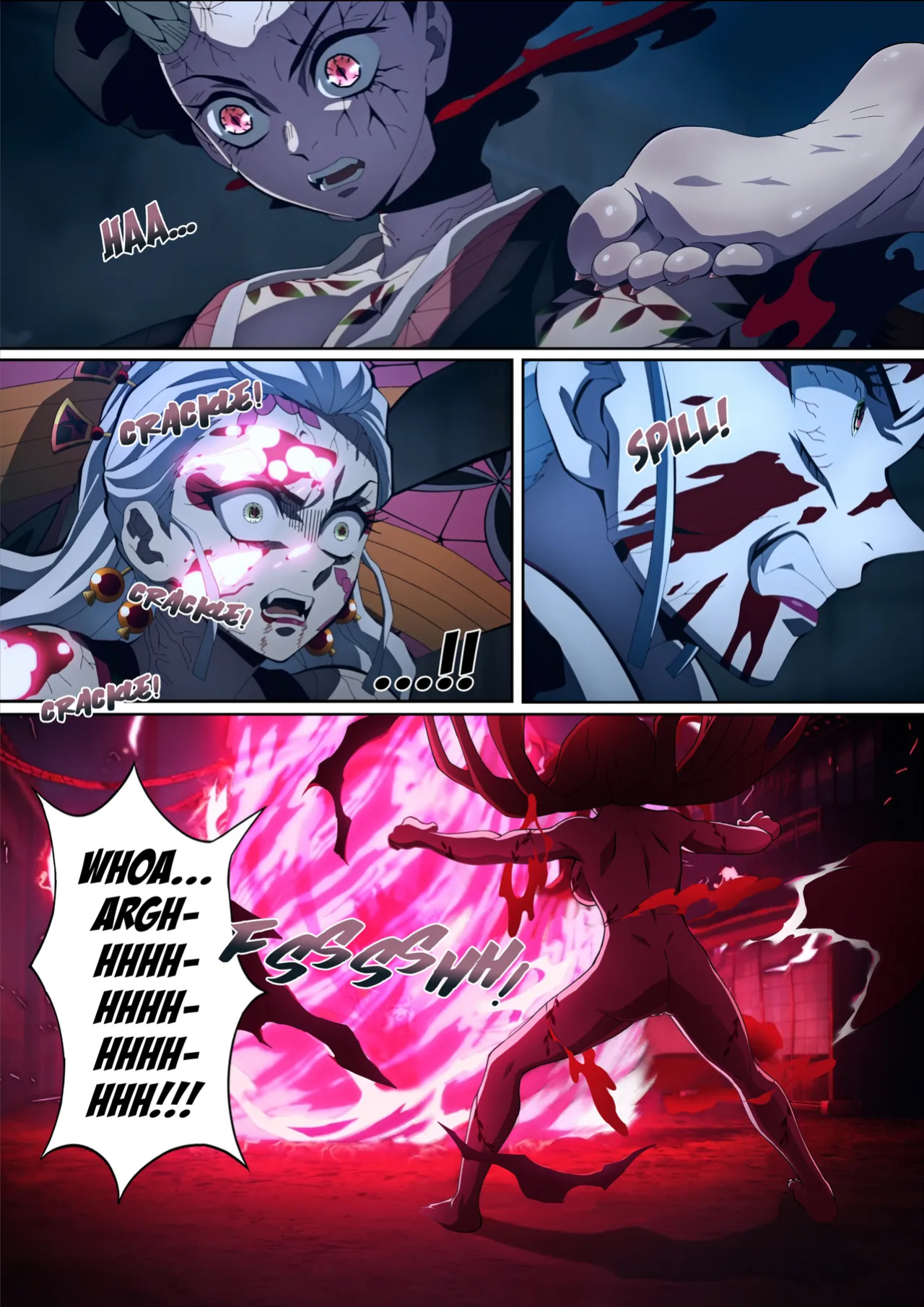 [FootCroft] [Kimetsu no Yaiba] Daki’s Blood Demon Art: Trample 堕姫の血鬼術・紅蓮践踏 (Part 1+Part 2)
