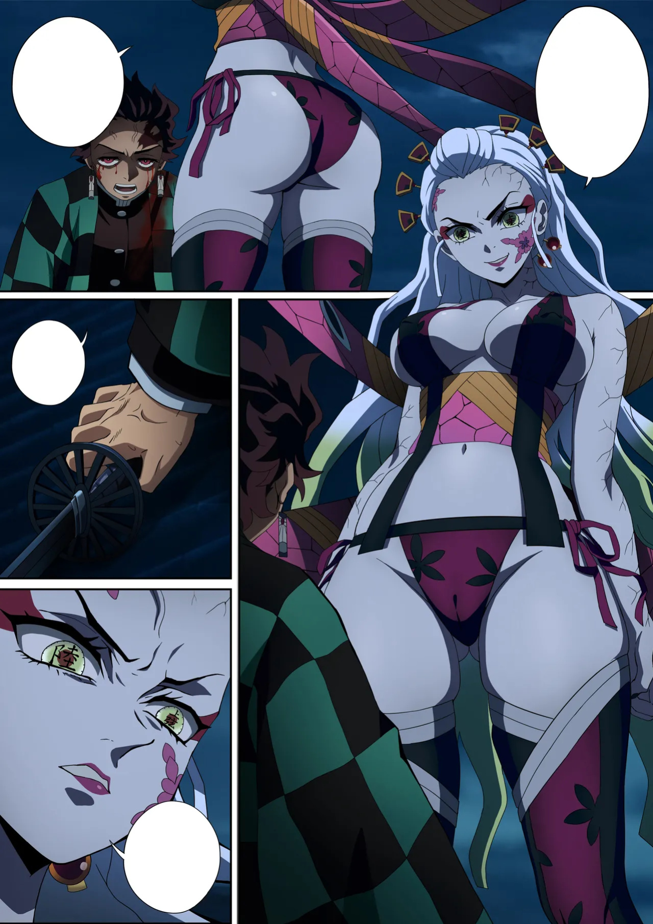 [FootCroft] [Kimetsu no Yaiba] Daki’s Blood Demon Art: Trample 堕姫の血鬼術・紅蓮践踏 (Part 1+Part 2)