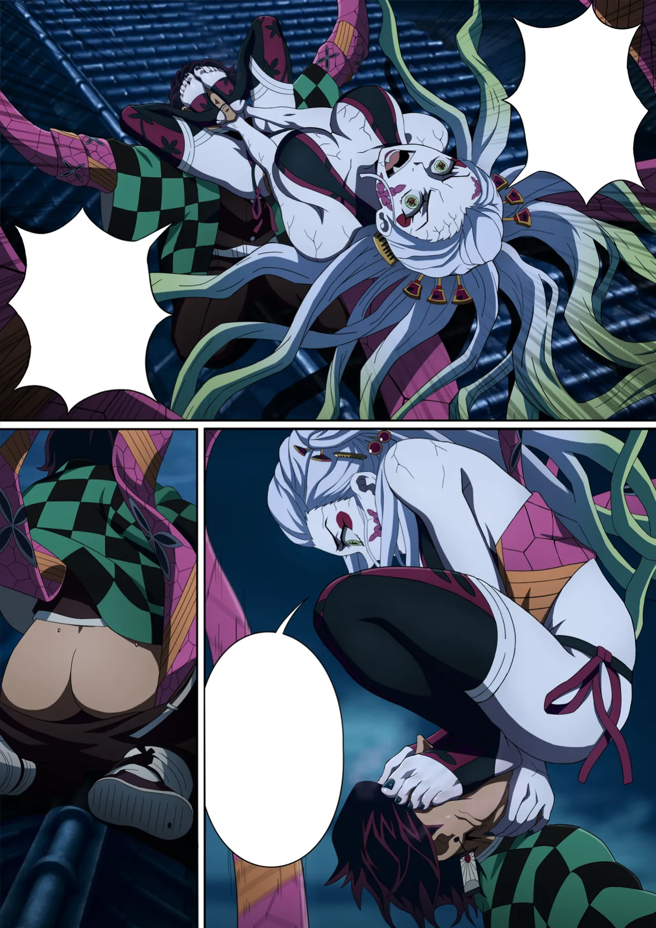 [FootCroft] [Kimetsu no Yaiba] Daki’s Blood Demon Art: Trample 堕姫の血鬼術・紅蓮践踏 (Part 1+Part 2)