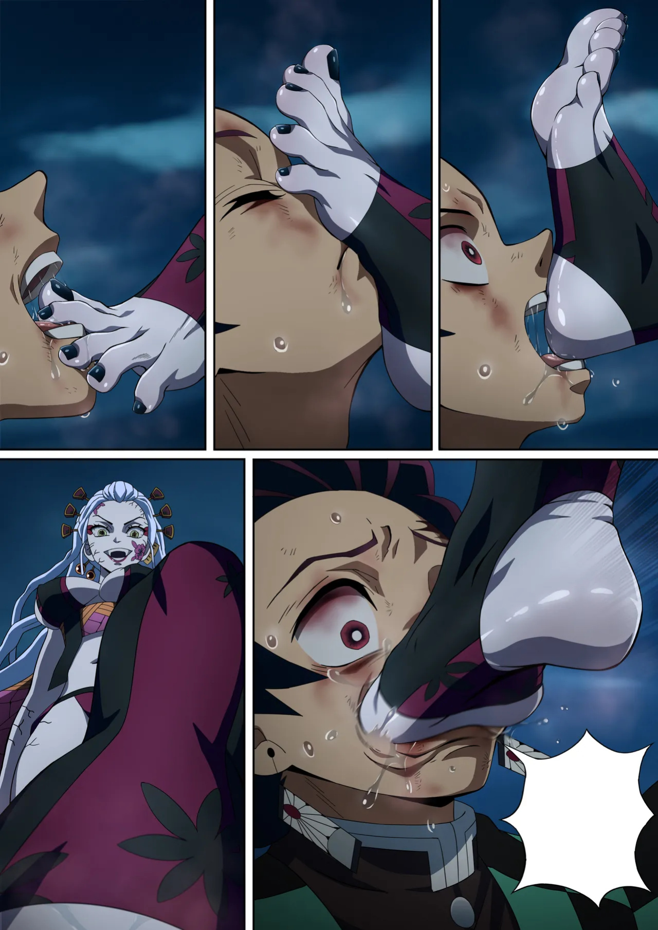[FootCroft] [Kimetsu no Yaiba] Daki’s Blood Demon Art: Trample 堕姫の血鬼術・紅蓮践踏 (Part 1+Part 2)