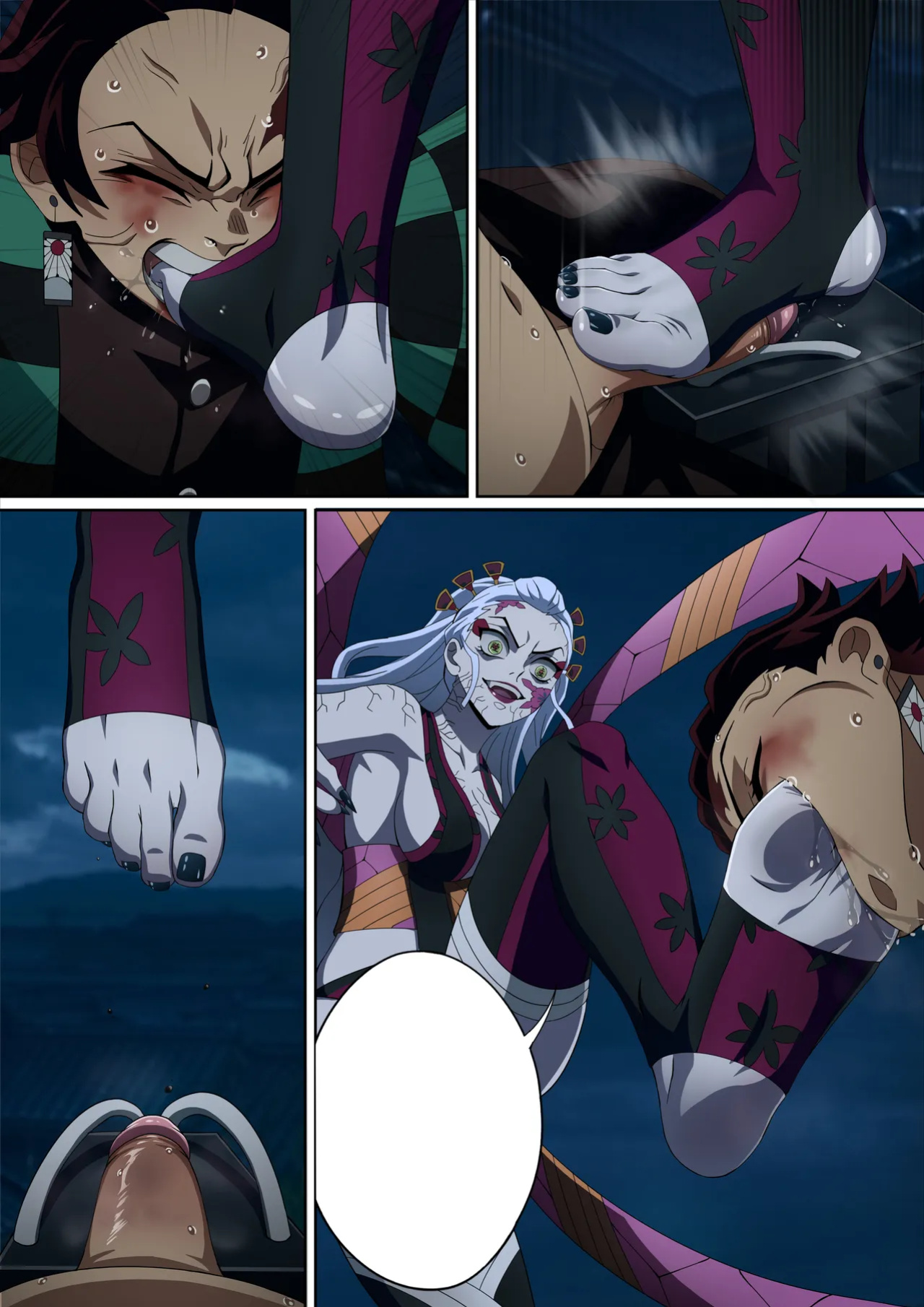 [FootCroft] [Kimetsu no Yaiba] Daki’s Blood Demon Art: Trample 堕姫の血鬼術・紅蓮践踏 (Part 1+Part 2)