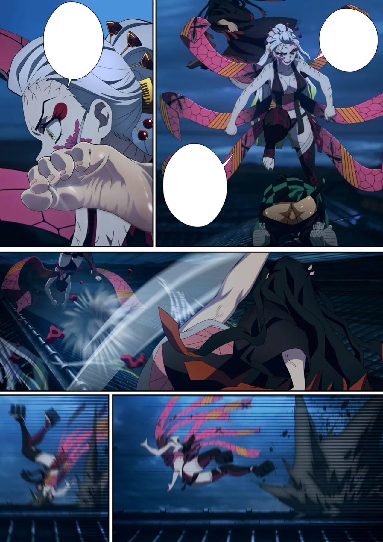 [FootCroft] [Kimetsu no Yaiba] Daki’s Blood Demon Art: Trample 堕姫の血鬼術・紅蓮践踏 (Part 1+Part 2)