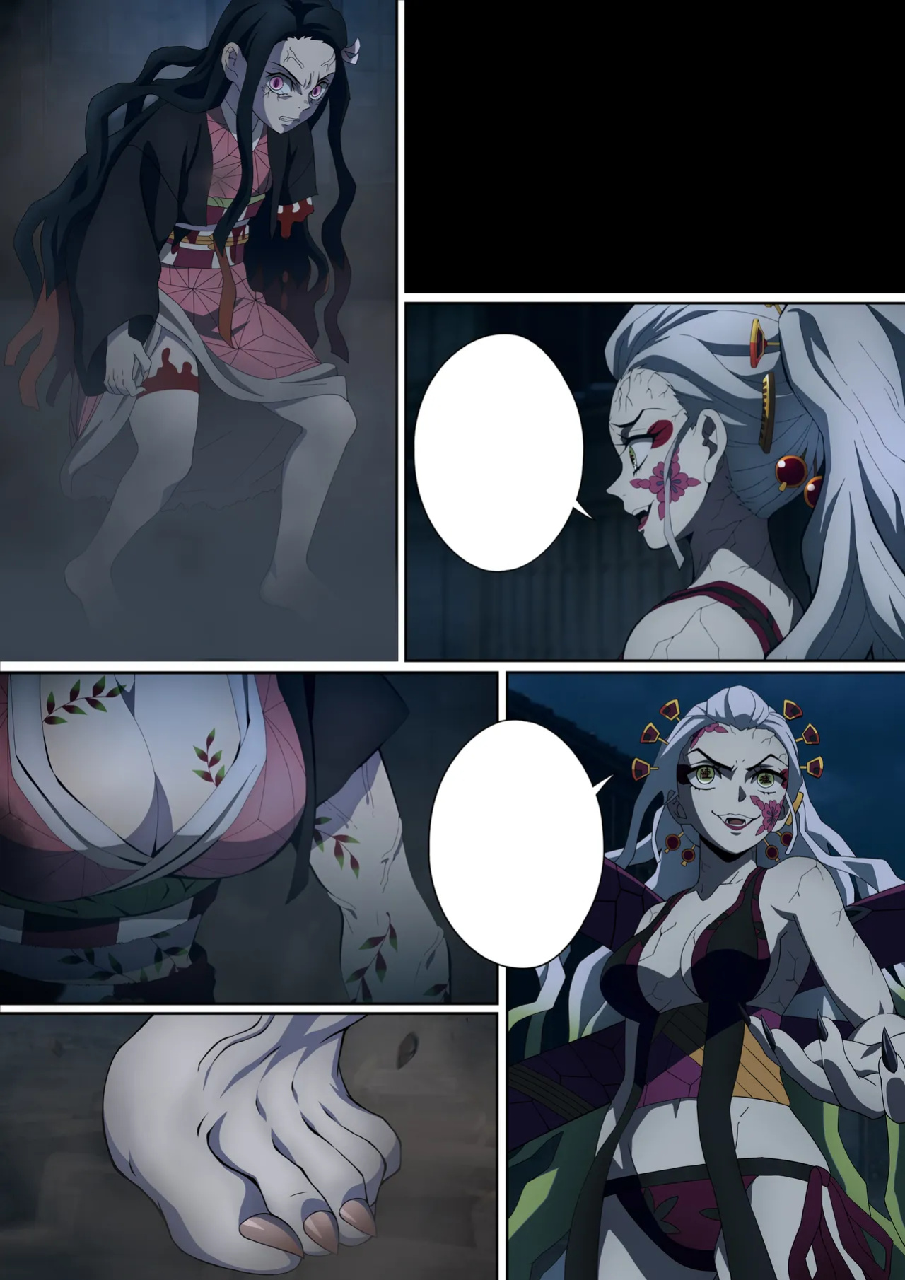 [FootCroft] [Kimetsu no Yaiba] Daki’s Blood Demon Art: Trample 堕姫の血鬼術・紅蓮践踏 (Part 1+Part 2)