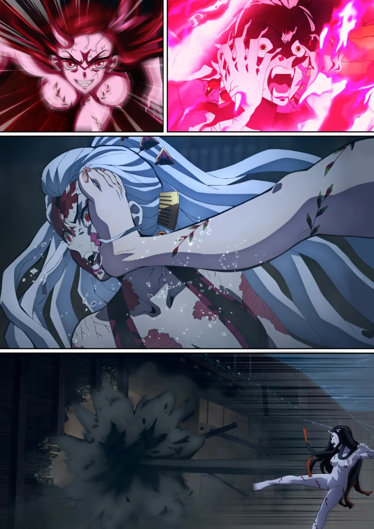 [FootCroft] [Kimetsu no Yaiba] Daki’s Blood Demon Art: Trample 堕姫の血鬼術・紅蓮践踏 (Part 1+Part 2)