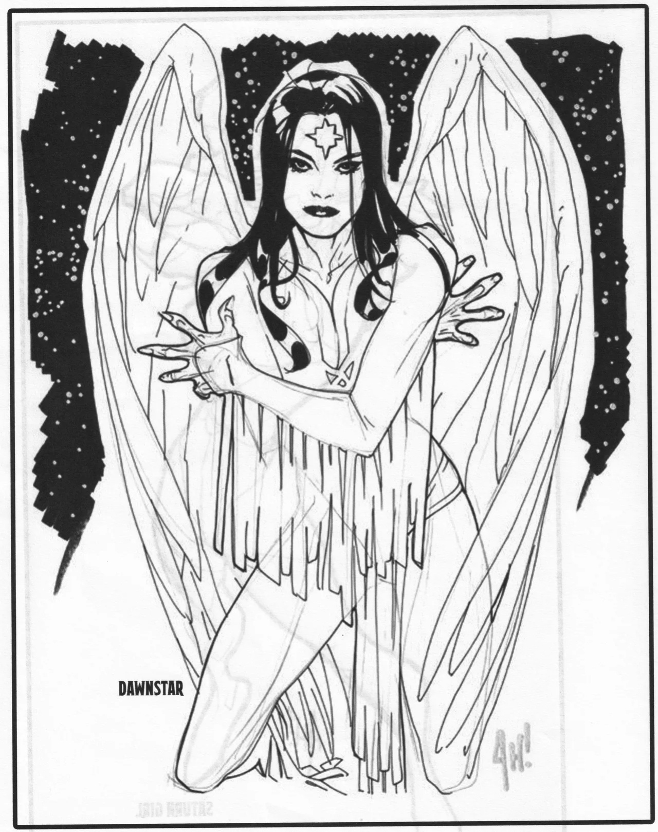 [Adam Hughes] Legion Sketches