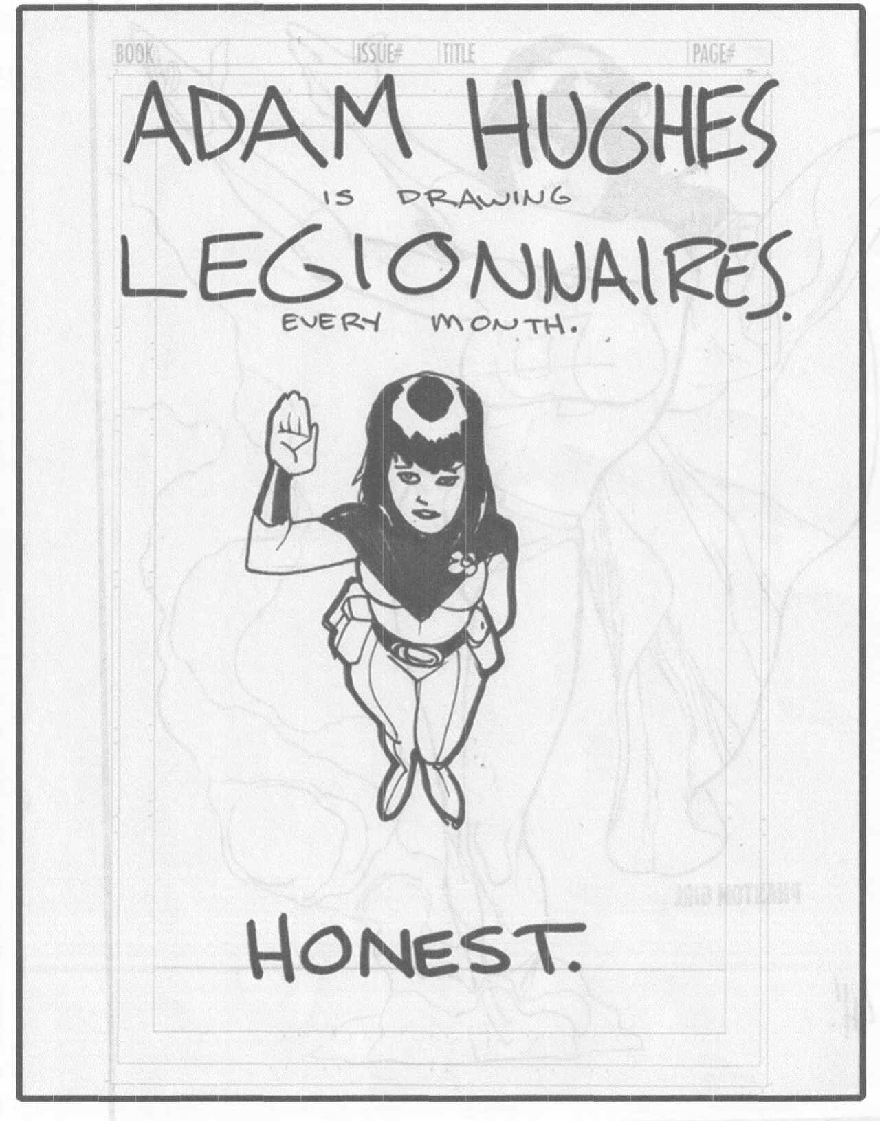 [Adam Hughes] Legion Sketches