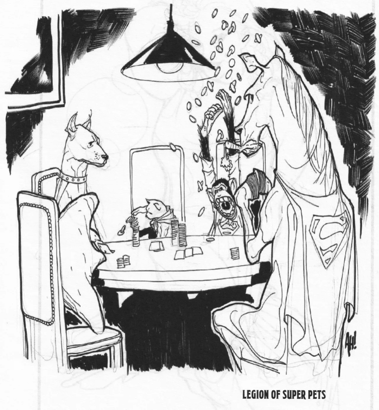 [Adam Hughes] Legion Sketches
