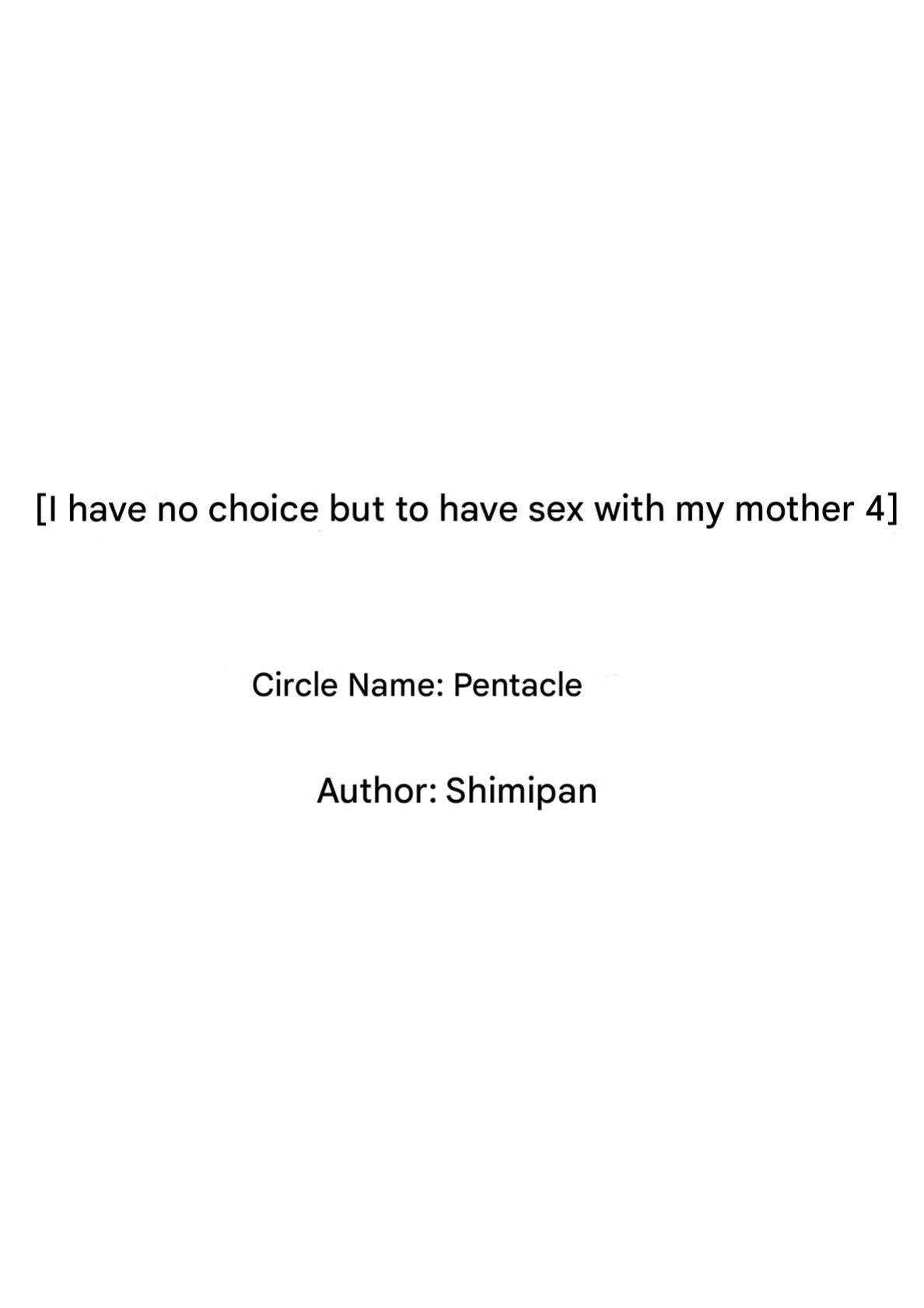 [Pentacle (Shimipan)] Shikatanaku Kaa-chan to Sex Shimasu 4 - I Have No Choice But to Have Sex with My Mother 4 [DarklordMTLs]