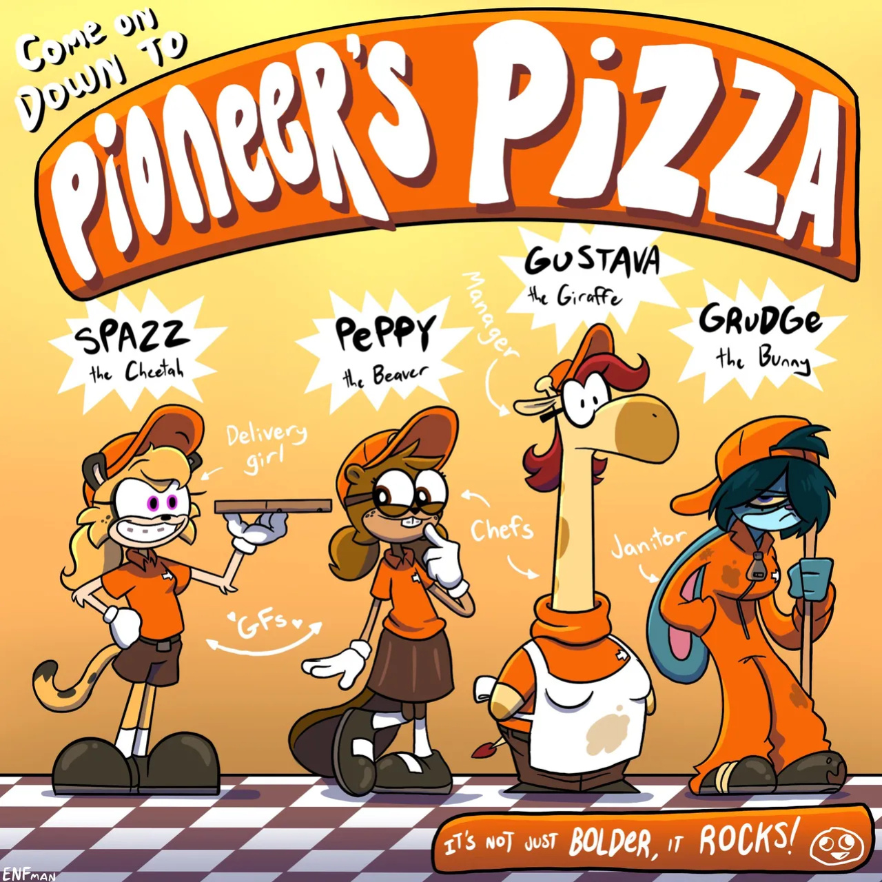 [ENFman] Pioneer's Pizza Comix
