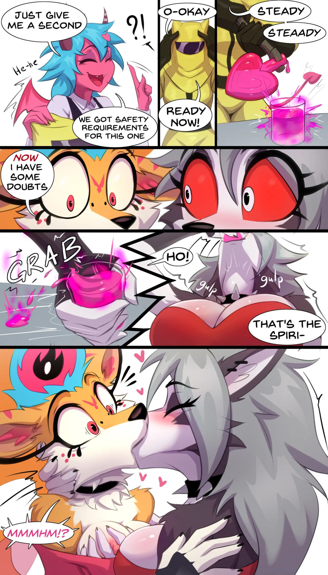 [NaiveTabby (Naive_Tabby)] Potion Party: Loona x Bee Kissing