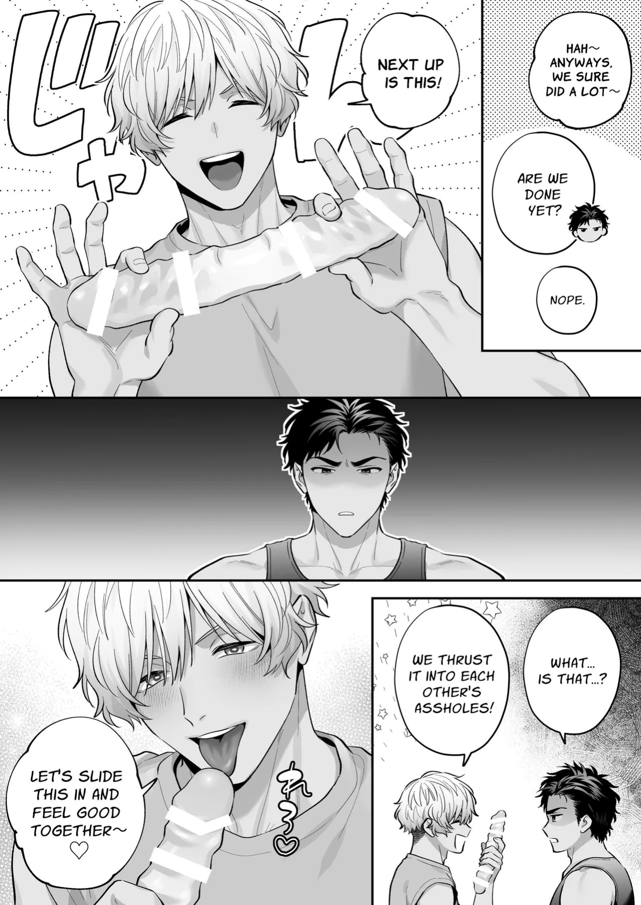 Shiro-Kuro Sex: ~Two Bottoms Tried Clothed Sex~ [FKRfactory (FKR)]