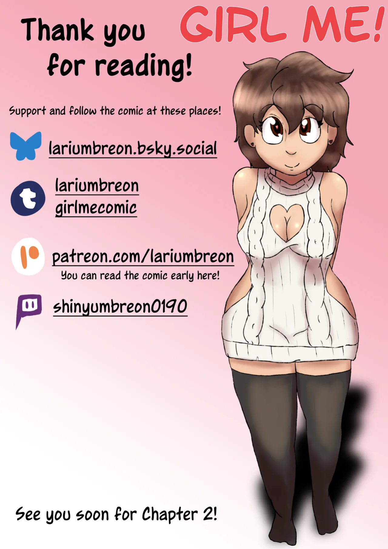 [LariUmbreon] Girl Me! How I Got Turned Into a Girl by a Desperate Succubus!
