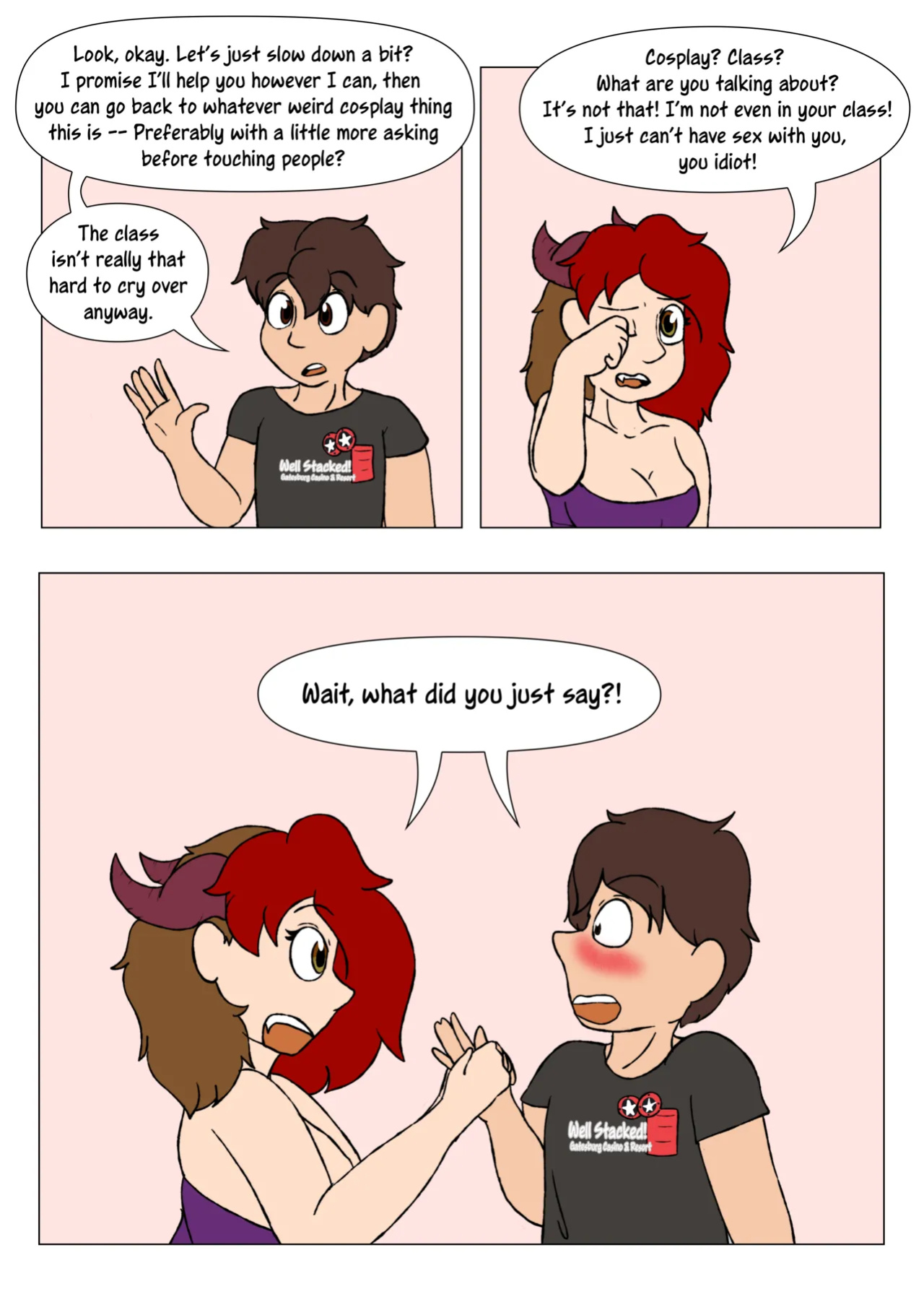 [LariUmbreon] Girl Me! How I Got Turned Into a Girl by a Desperate Succubus!