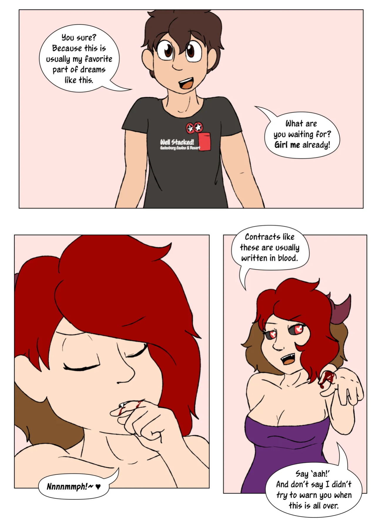 [LariUmbreon] Girl Me! How I Got Turned Into a Girl by a Desperate Succubus!