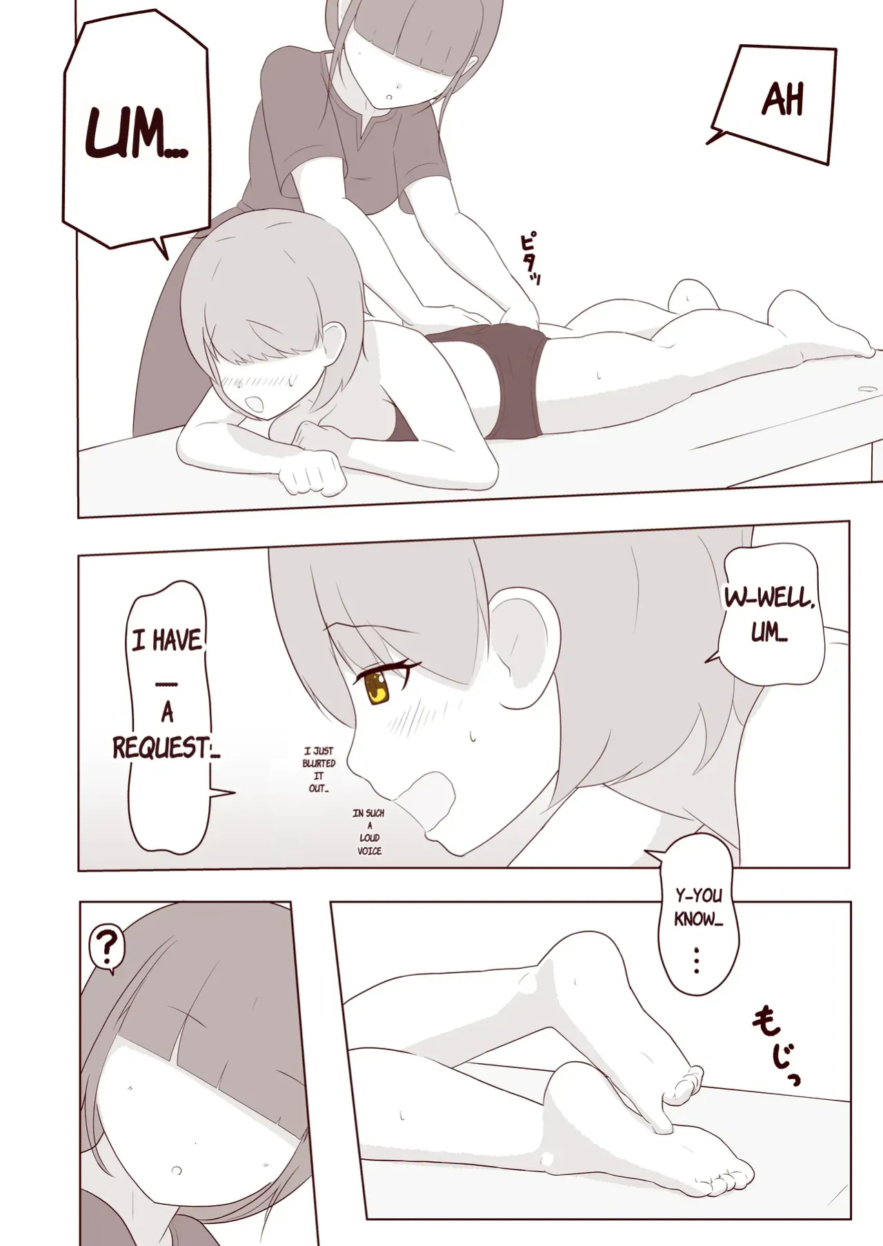 [Omonobe] I want to have the soles of my feet tickled!