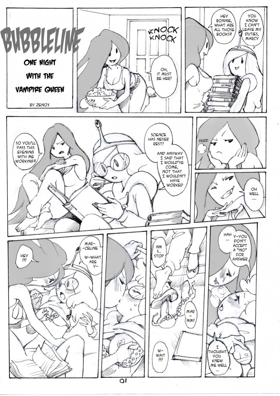 [Zenox, Twisted Terra] Bubbleline: One night with vampire Queen (Adventure Time)