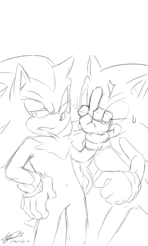 [Soina] Sketchy Sonadow Comic