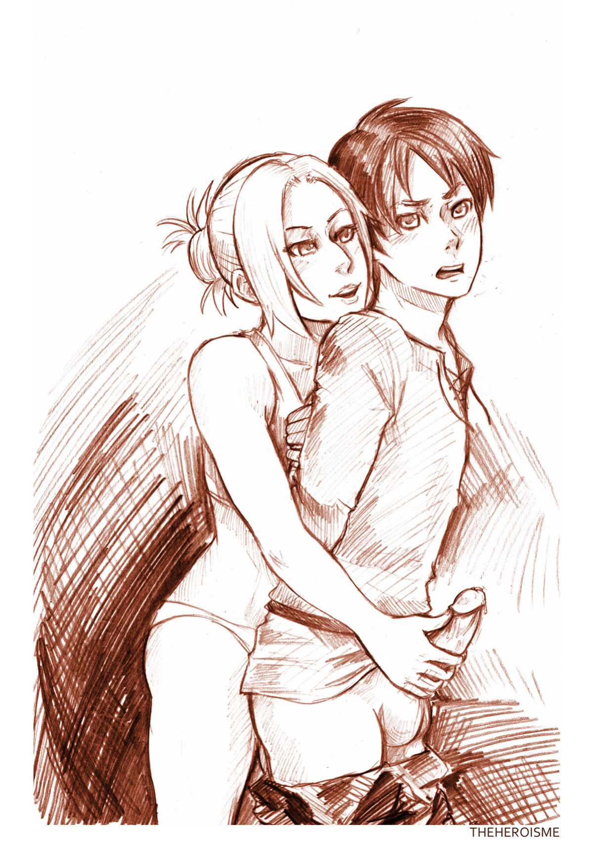 Shingeki no Kyojin Hentai Art by Theheroisme