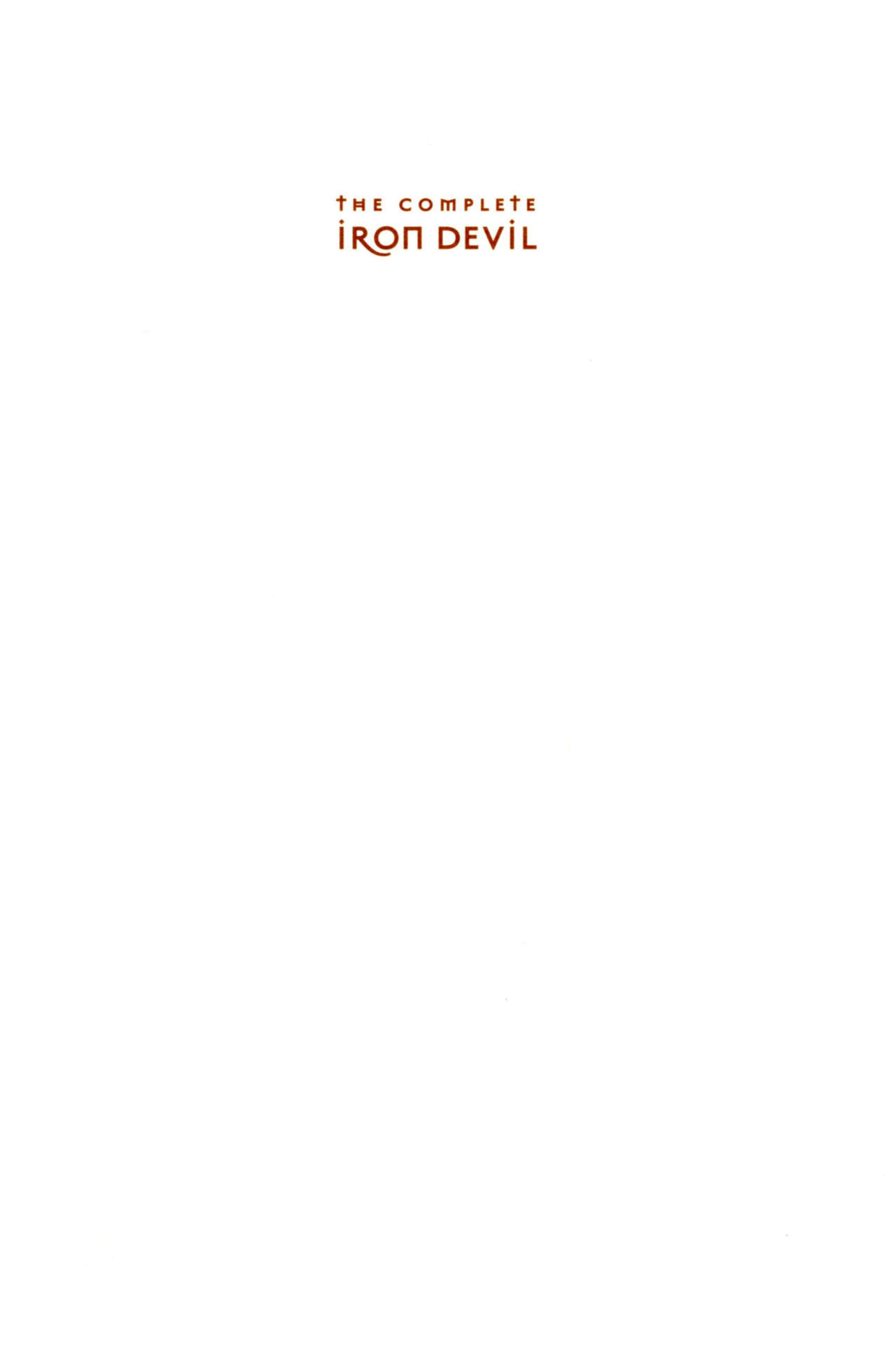 [Frank Thorne] The Complete Iron Devil