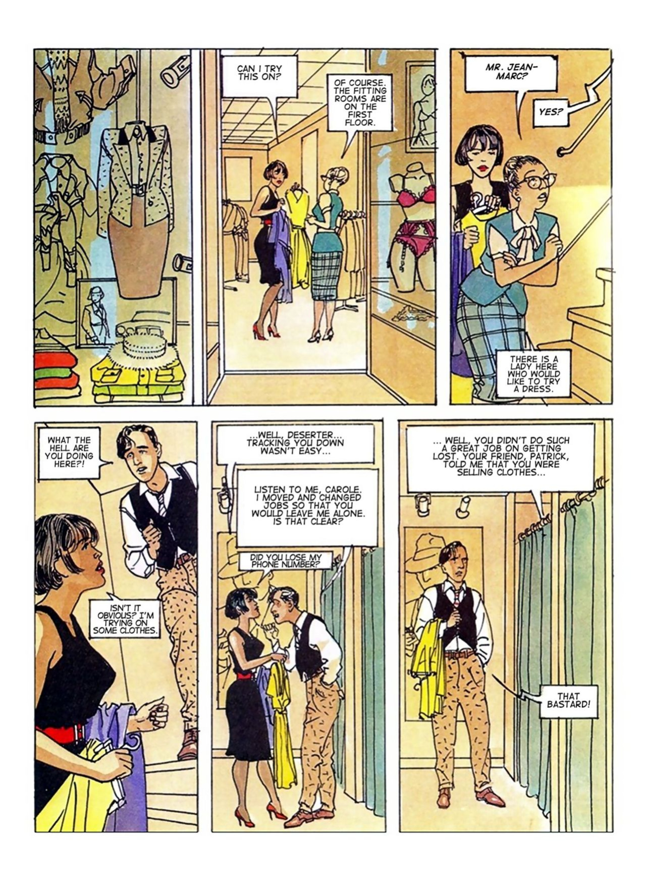 [Jean-Pierre Gibrat] Carole goes shopping