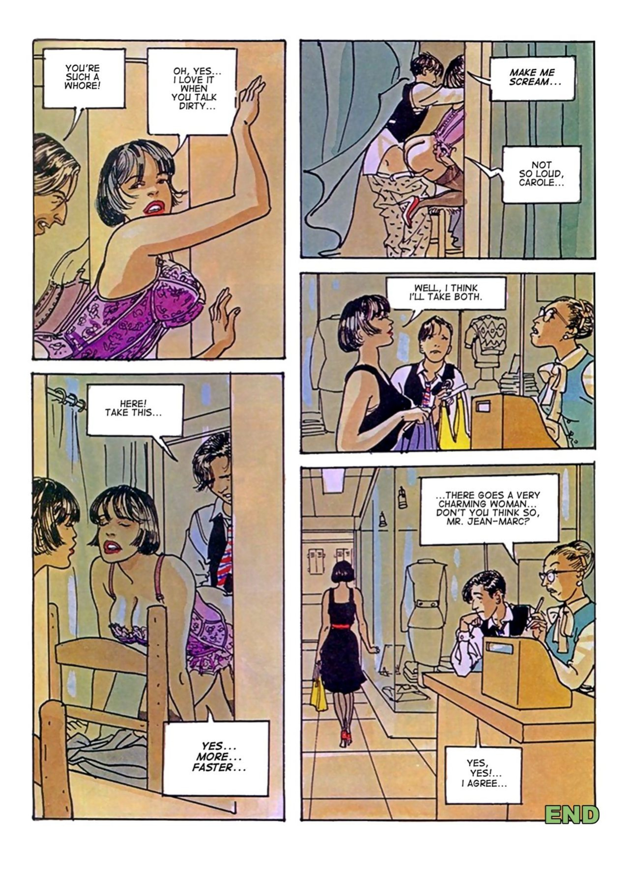 [Jean-Pierre Gibrat] Carole goes shopping