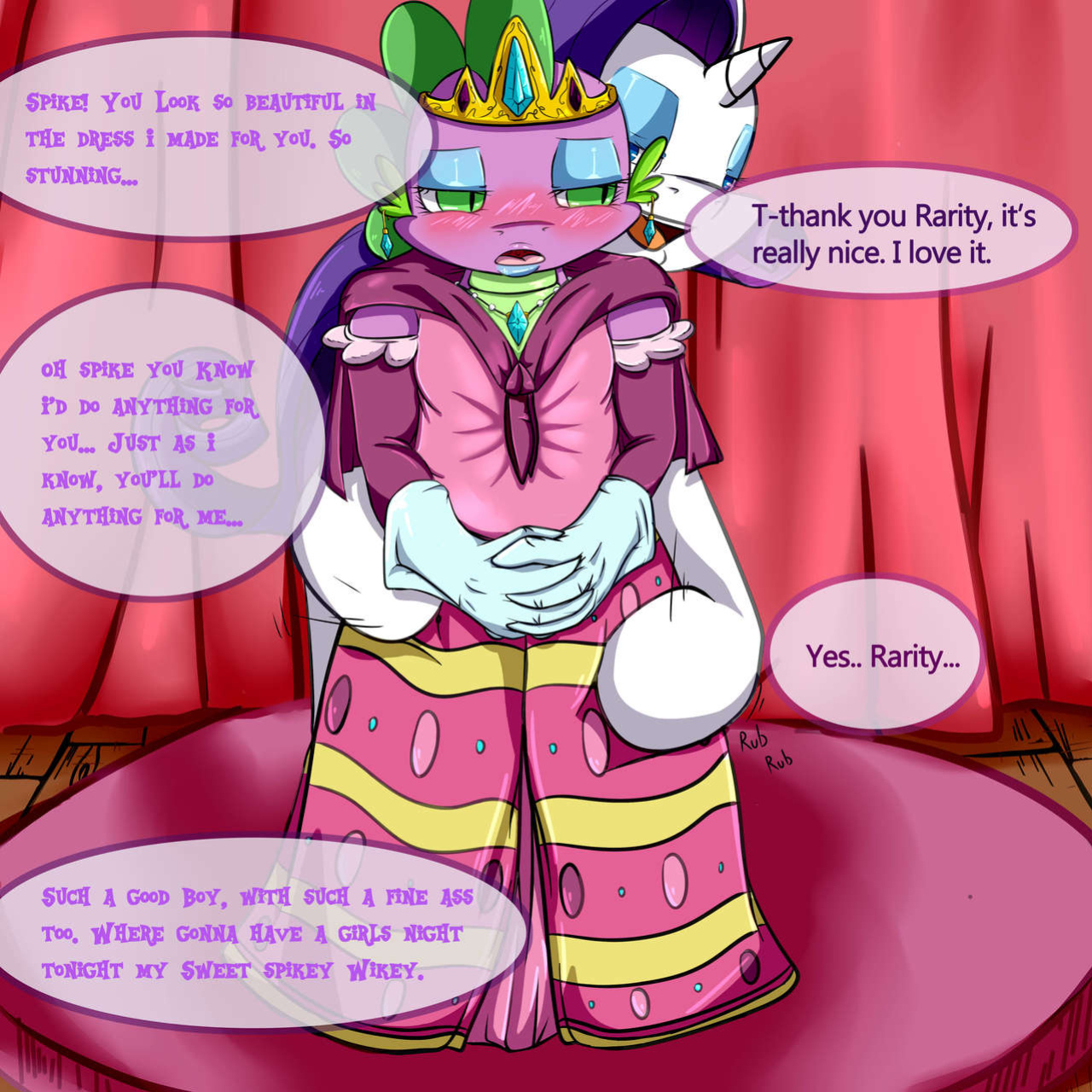 [Saurian] Spike: Beautiful Dress (My Little Pony: Friendship is Magic)